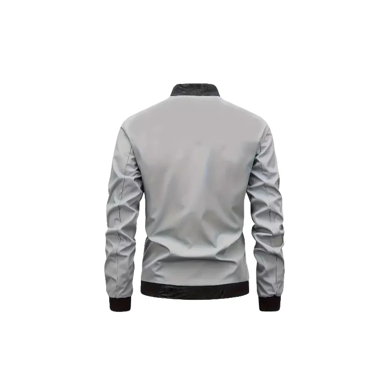 Simple Regular Polyester Jacket-2
