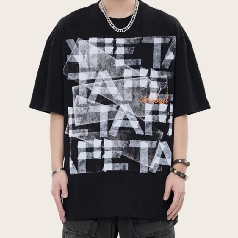 Casual Loose Combed Cotton T-Shirt-10