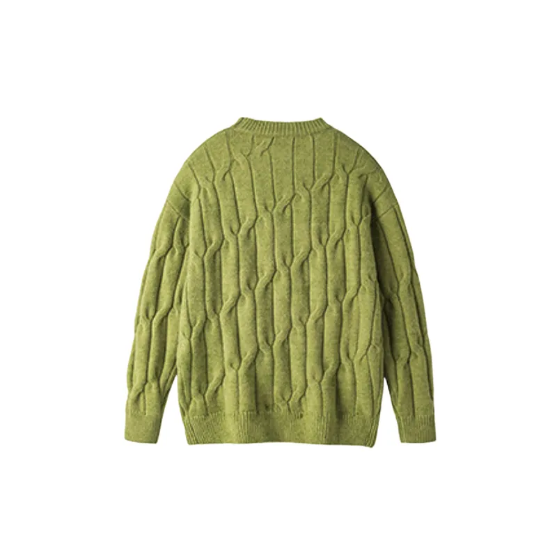 Trendy Plain Polyester Sweater-3