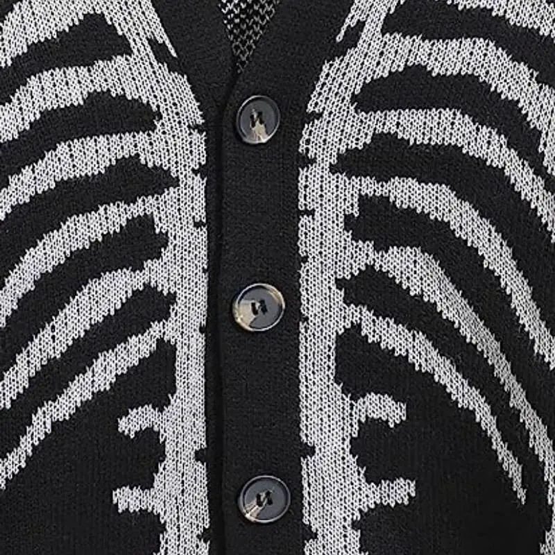 Street Skull Acrylic Fibres Sweater-2