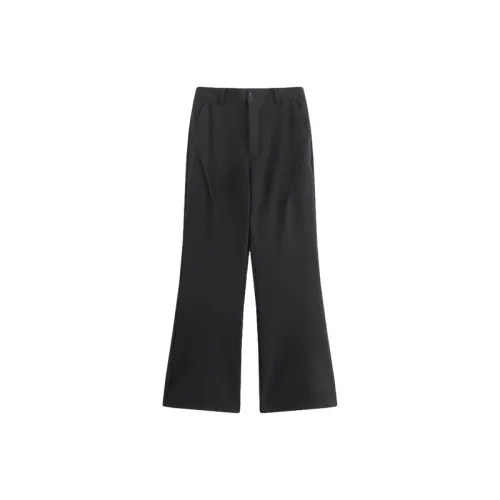 Casual Plain Blended Synthetic Fabrics Suit Trousers