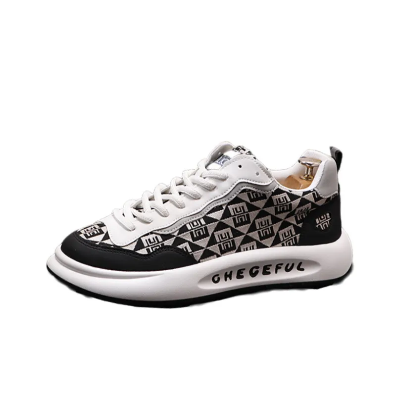 Retro Colorblock Printed Embroidered Trendy Shoes-0