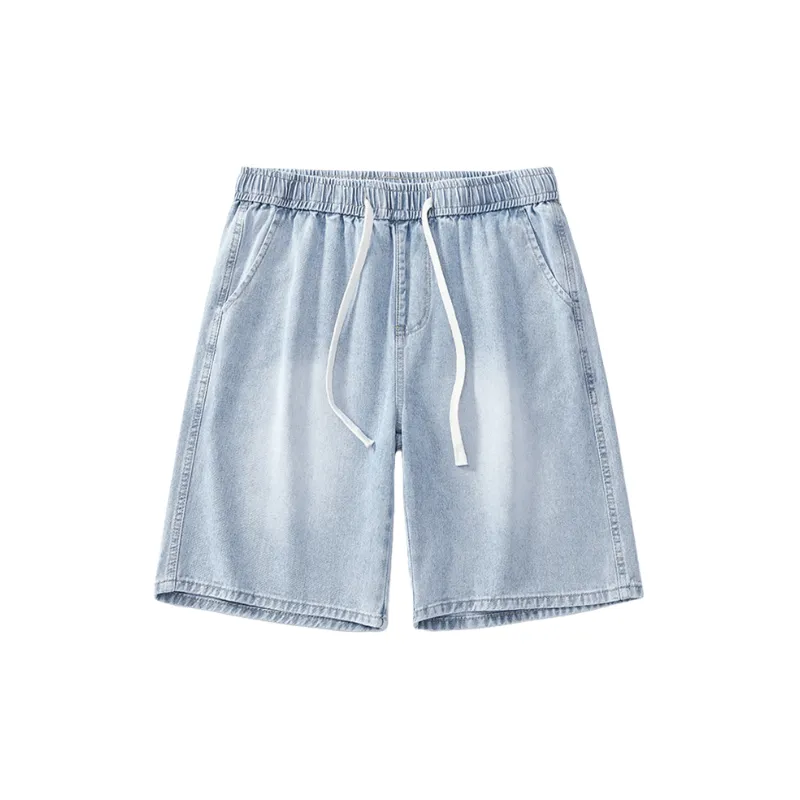 Loose Simple Baggy Denim Shorts Unisex-6