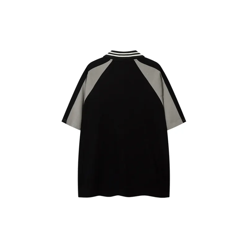 Trendy Brand Street Loose Polo Shirt-1