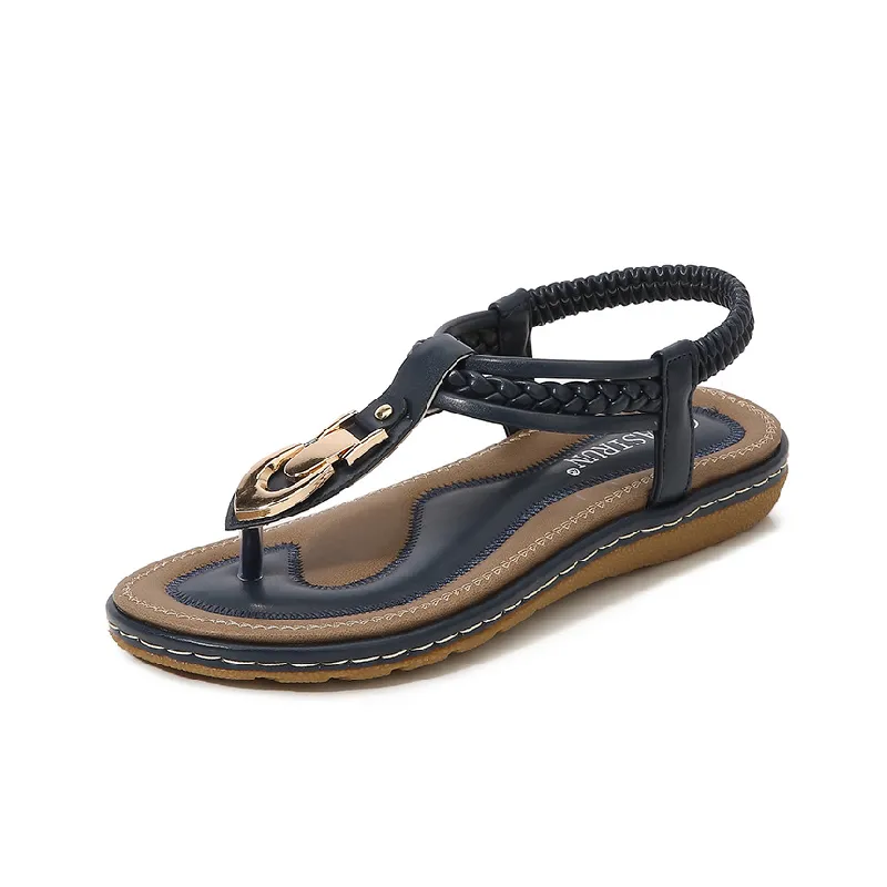 Casual Plain Beach Sandals-8