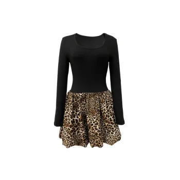 Fashionable Simple Polyester Dress Women