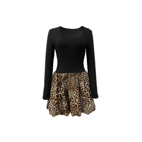 Fashionable Simple Polyester Dress Women