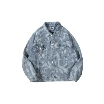 Fashionable Camo Denim Jacket