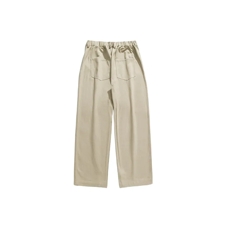 Retro Loose 100% Cotton Casual Pants-1