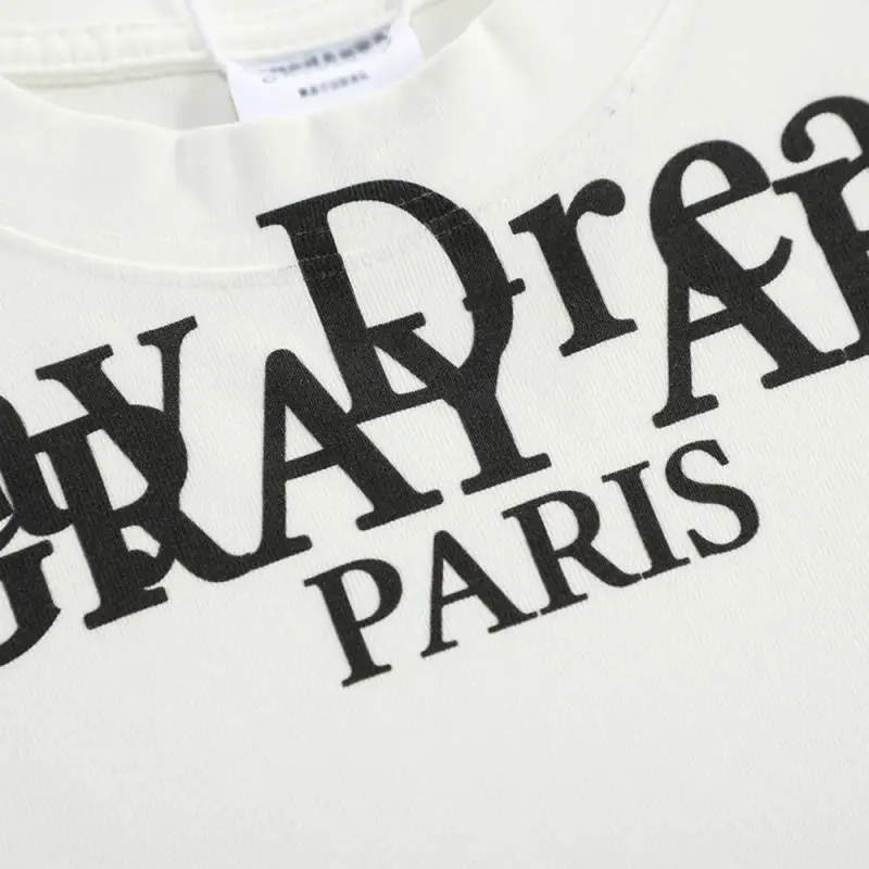 Trendy Letter 100% Cotton T Shirt-2