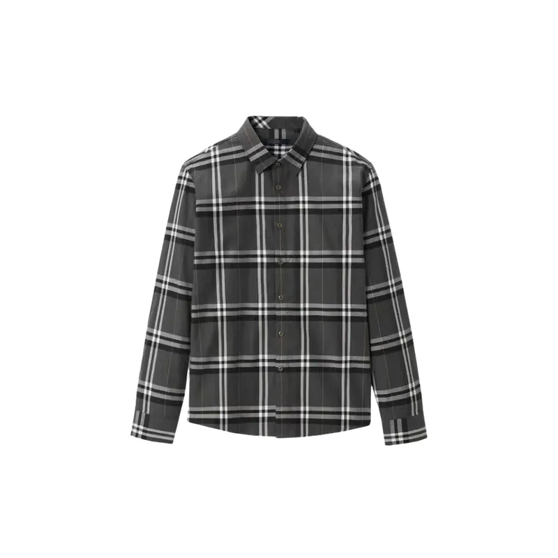 Simple Casual Cotton Blended Fabric Shirt-0