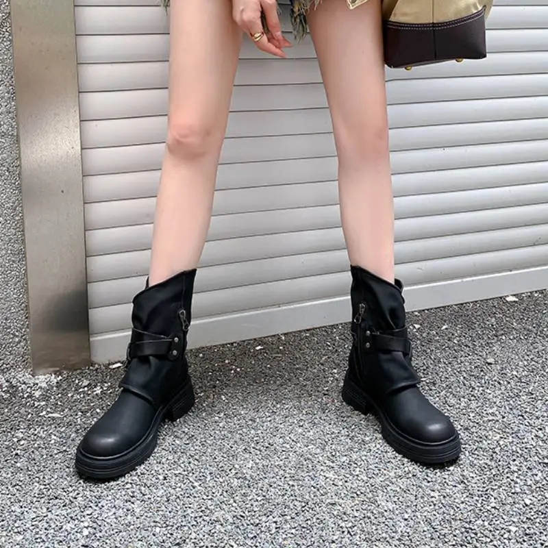 Retro Fashionable Ankle Boots-11