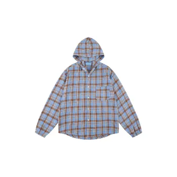 Retro Contrast Color Polyester Shirt Unisex