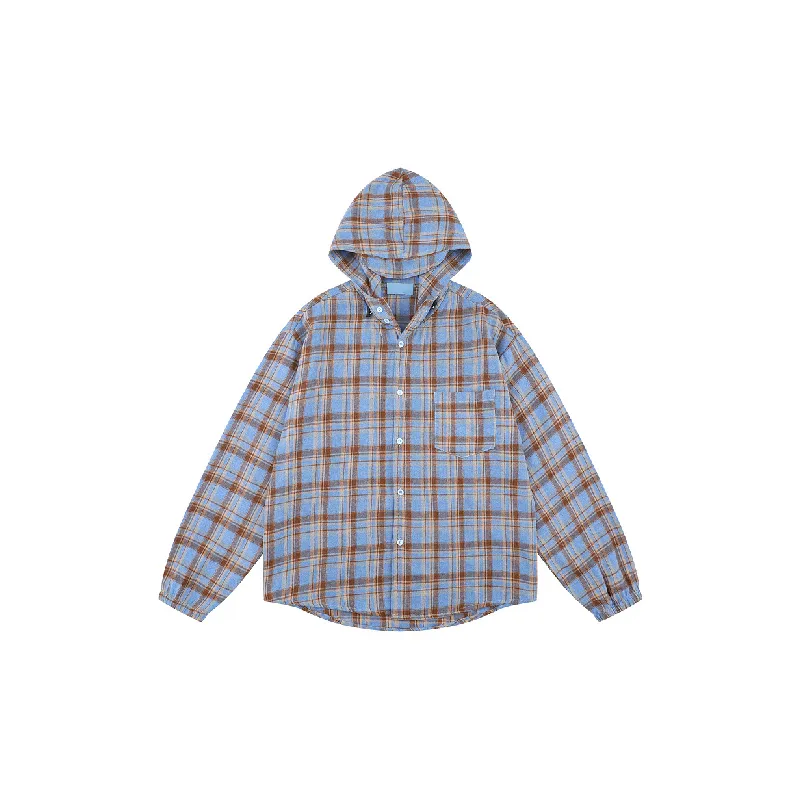 Retro Contrast Color Polyester Shirt Unisex-2