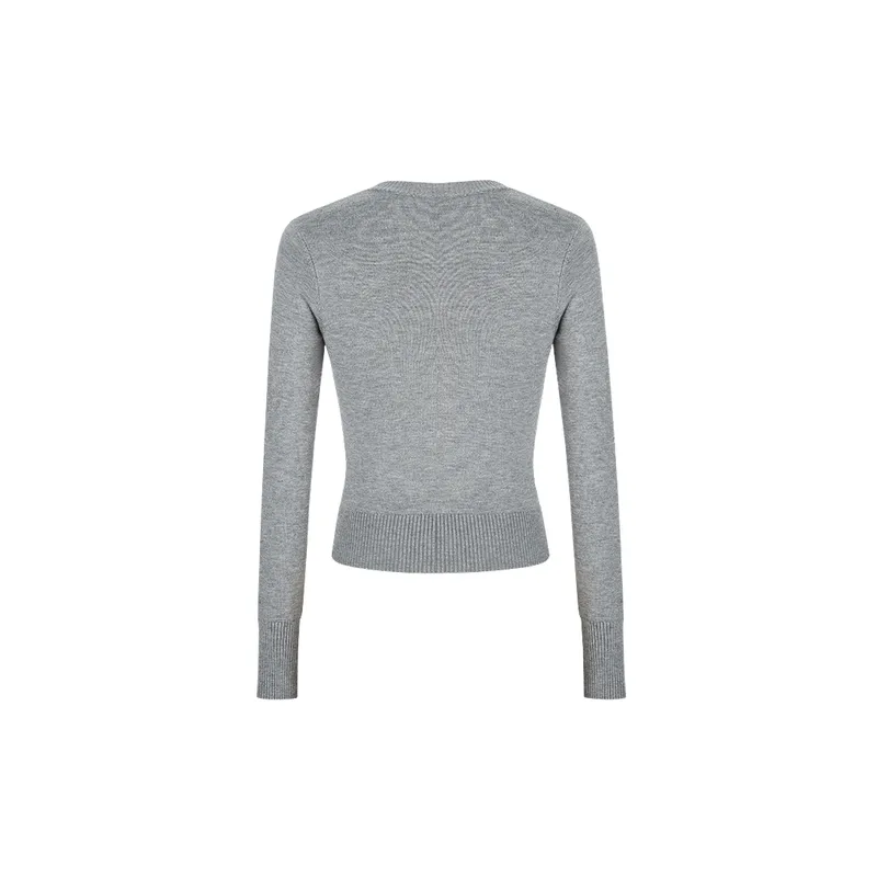 Retro Cardigan Spandex Knitwear Women-1