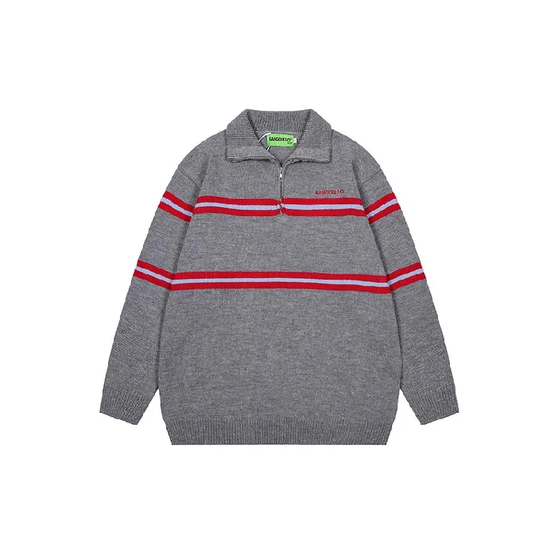 Retro Fashion Blended Synthetic Fabrics Sweater-2
