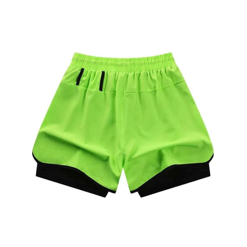 Sporty Plain Acrylic Fibres Sports Shorts-7
