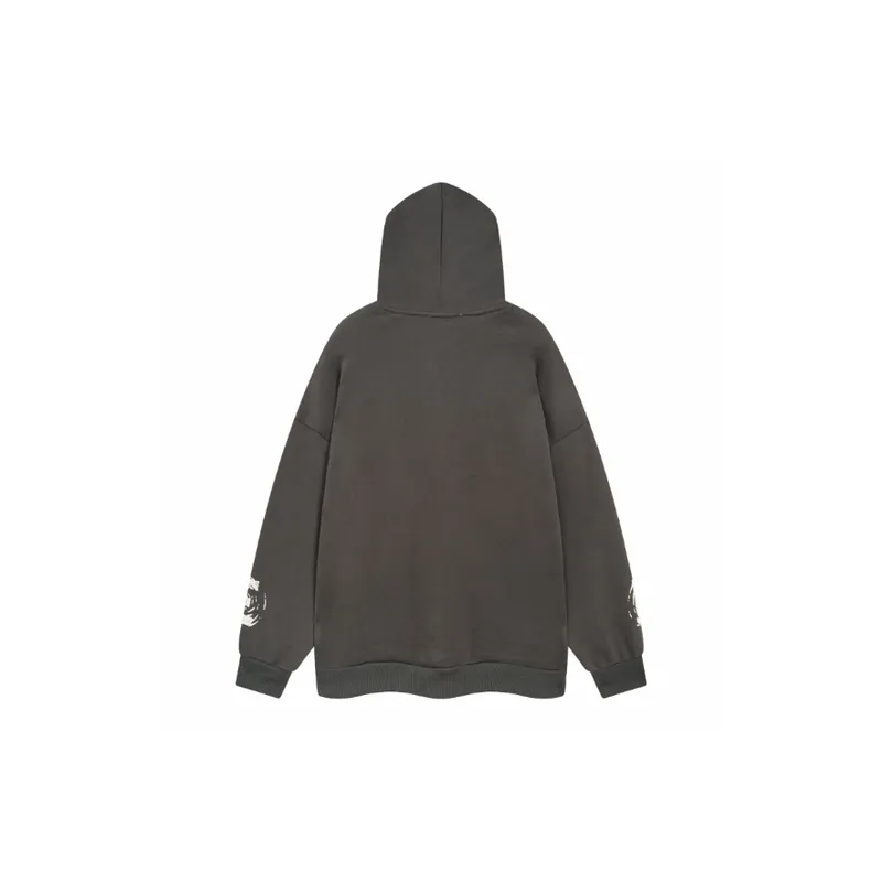High Street Retro Fashion Brand Hiphop Hooded Jacket-5