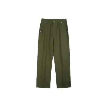 Retro Straight Leg Cotton Casual Pants