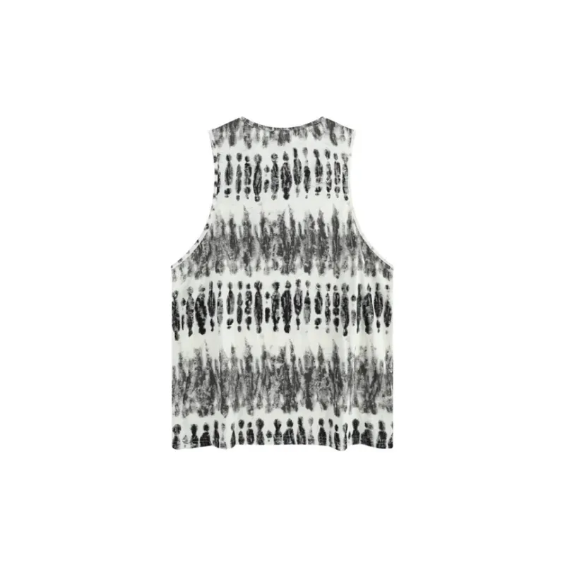 Contrasting Tie Dye Vest-1