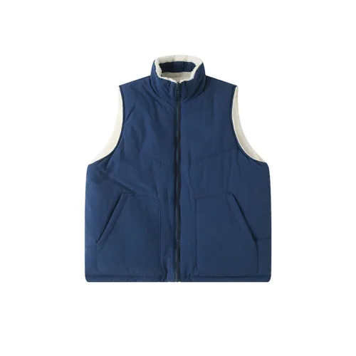 Large Pocket Double-sided Wear Loose Vertical Collar Cotton Vest