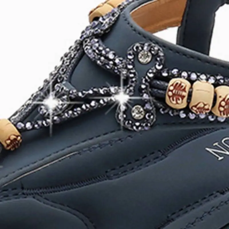 Simple Rhinestone Beach Sandals-7