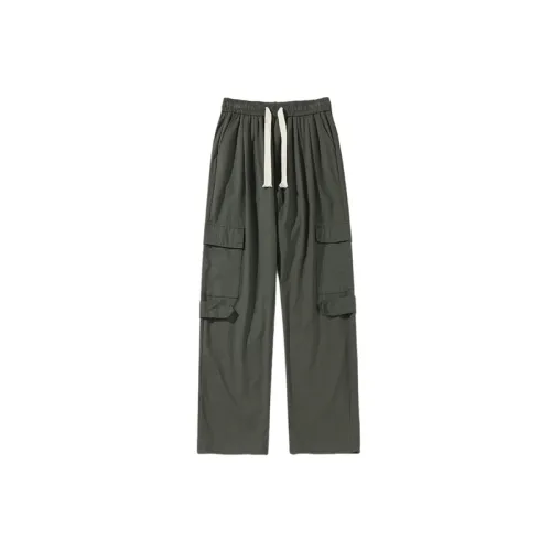 Retro Pocket Casual Straight Velvet Crock Pants