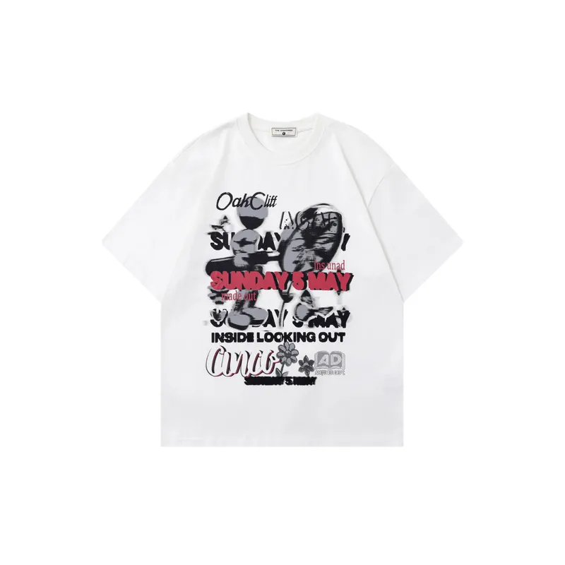 Loose Casual 100% Cotton T Shirt-4