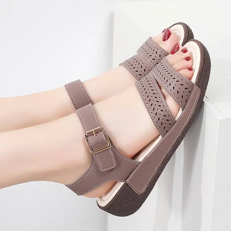 Fashionable Simple Roman Sandals-5