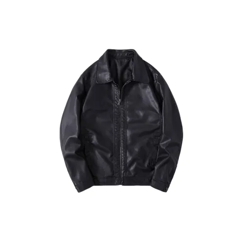 Basics Simple PU Jacket