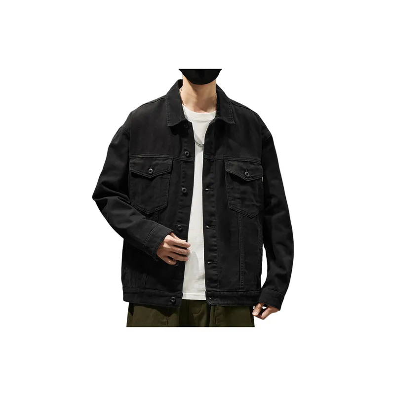 Retro Fashionable Loose Denim Jacket-7