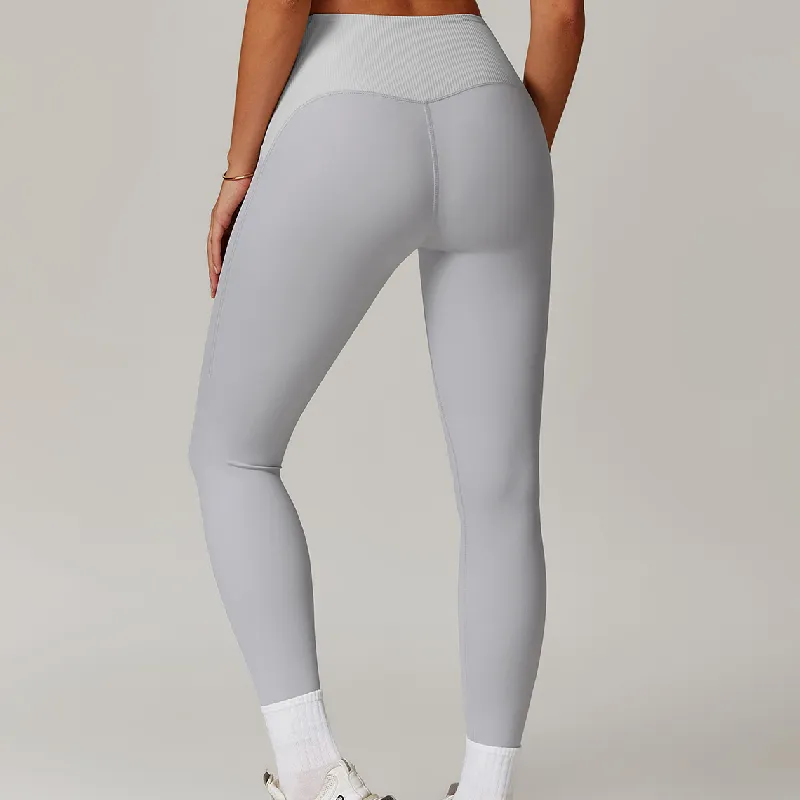 Plain Sporty Leggings Women-2