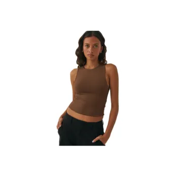 Simple Skin friendly Naked Feel Single Sided Brushed Fabric Vest Women