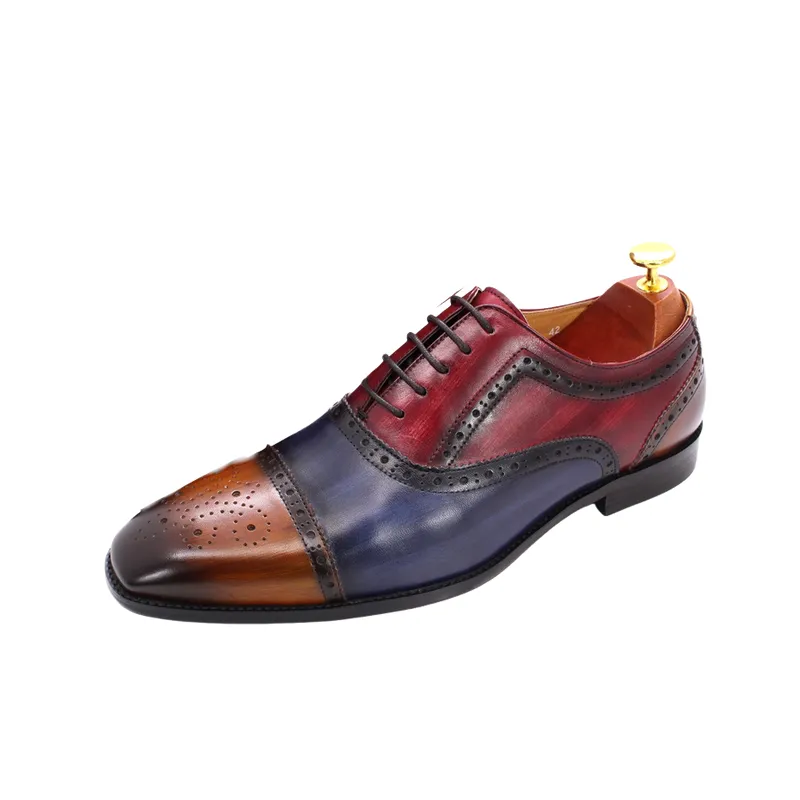 Casual Contrast Color Dress Shoes-0