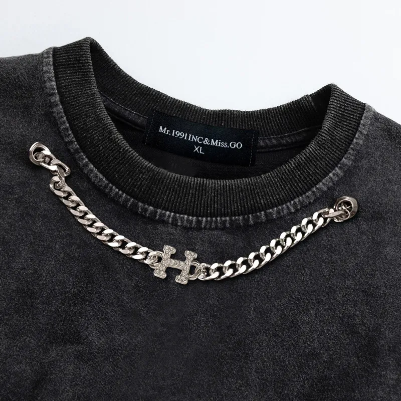 Washed Loose Long Sleeve Sweatshirt-4