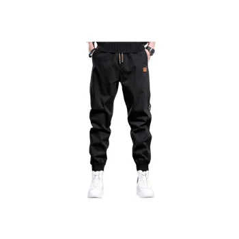 Loose Casual Trendy Tooling Solid Color Sports Pants
