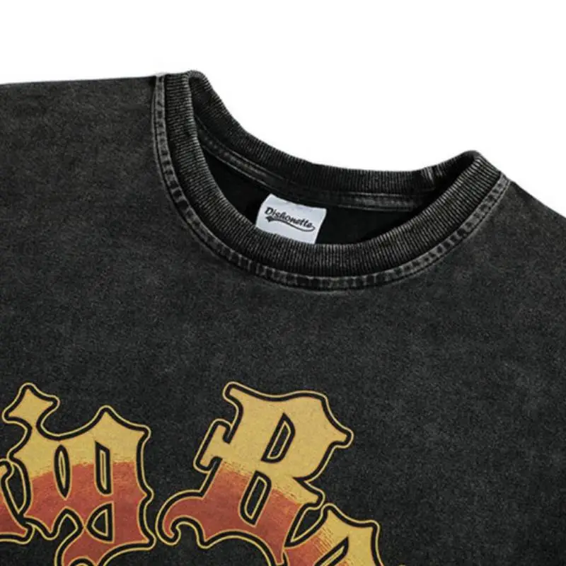 Retro Distressed Doberman Print T Shirt-2