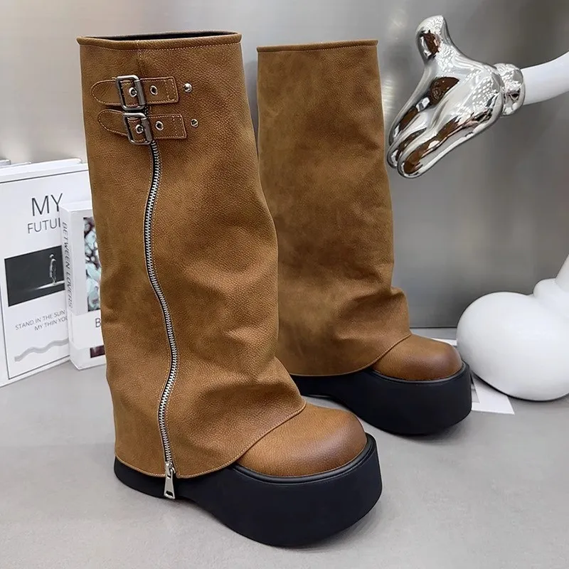 Elegant Simple Knee-High Boots