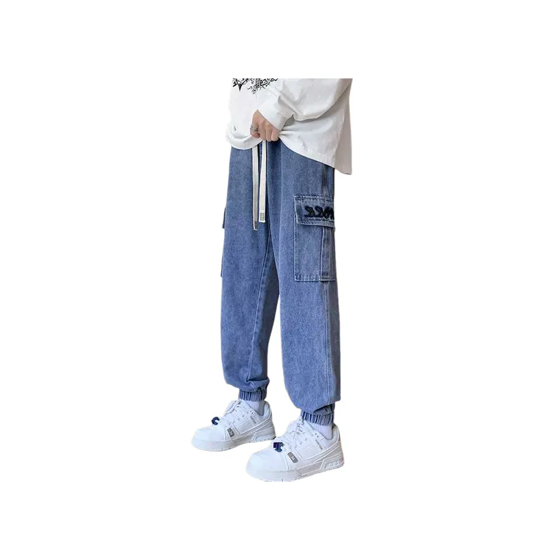Loose Casual Elasticized Pants-4