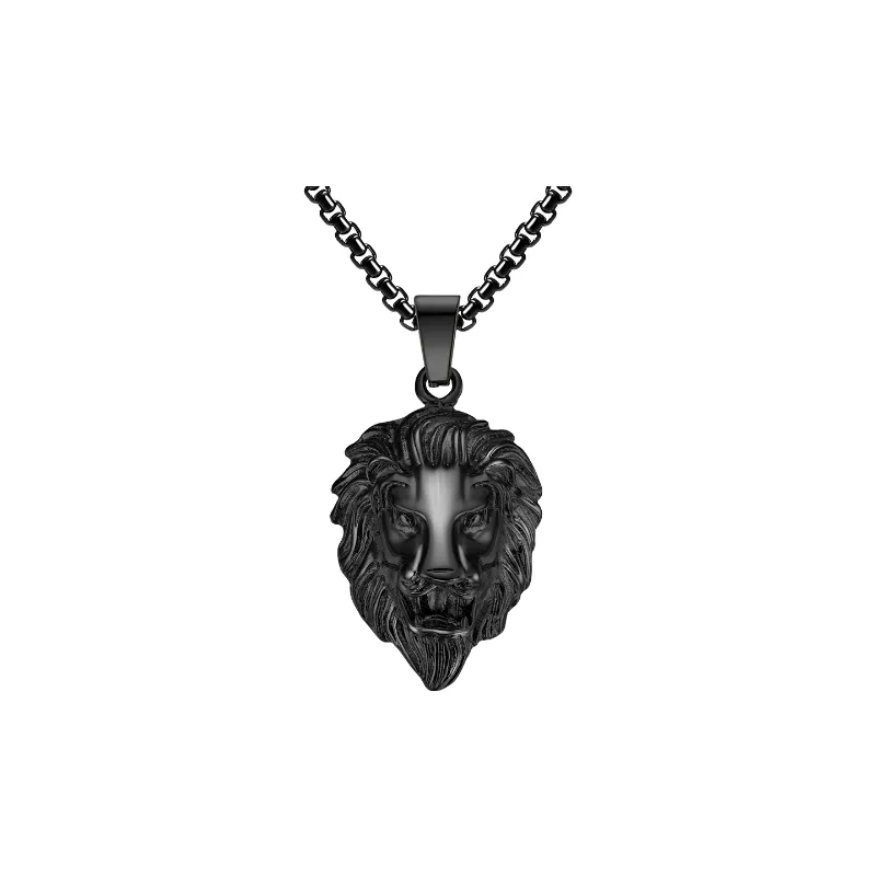 Punk Geometric Necklace Man-0
