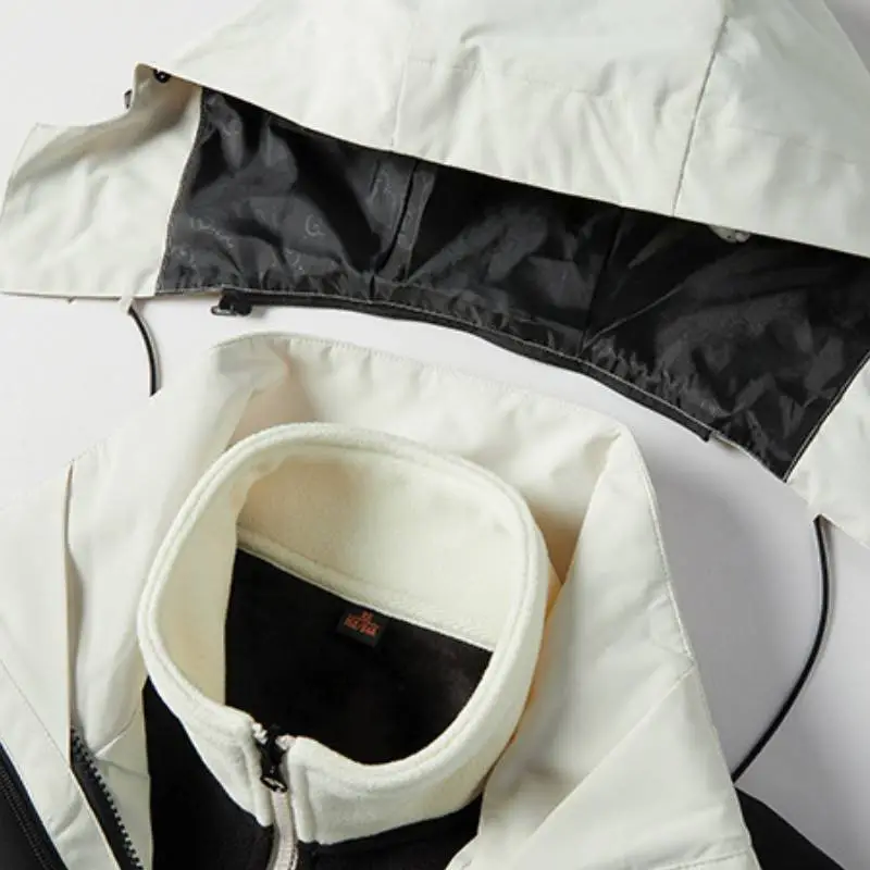Fashionable Contrast Color Outdoor Jacket-6