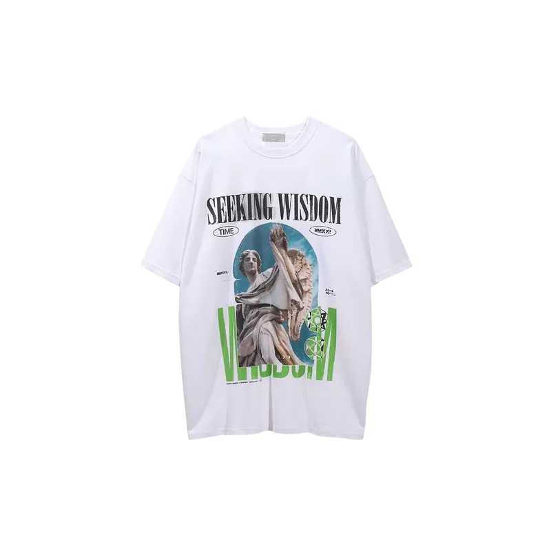 Simple Loose Cotton T Shirt-1