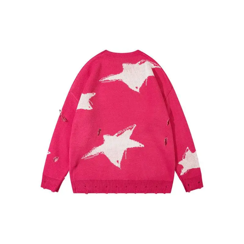 Retro Fashion Loose Knitwear-7