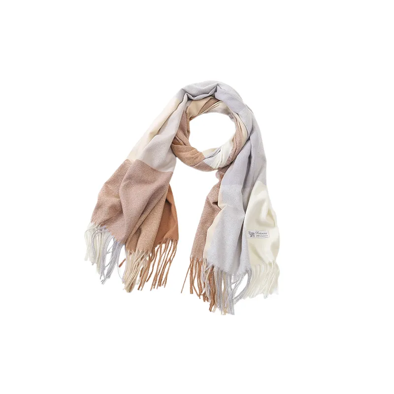 Casual Plain Knit Scarf-3