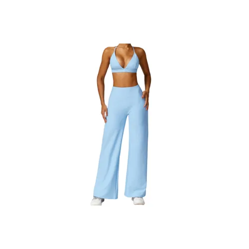 Casual Sporty Nylon-Spandex Sheer Fabric Fitness Kit Women