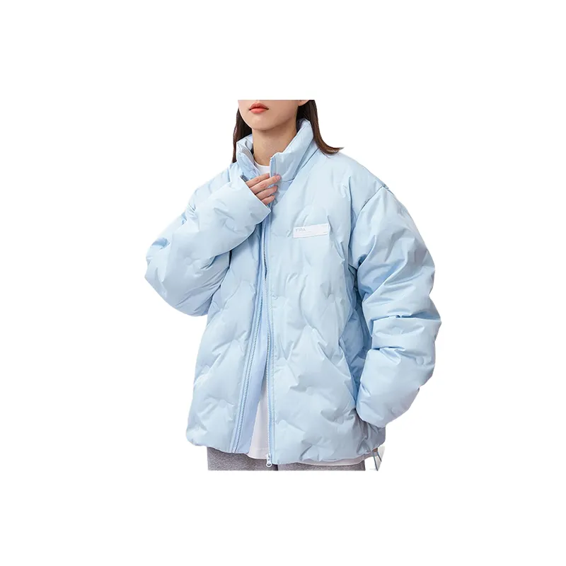 Casual Loose Blended White Duck Down Jacket-2