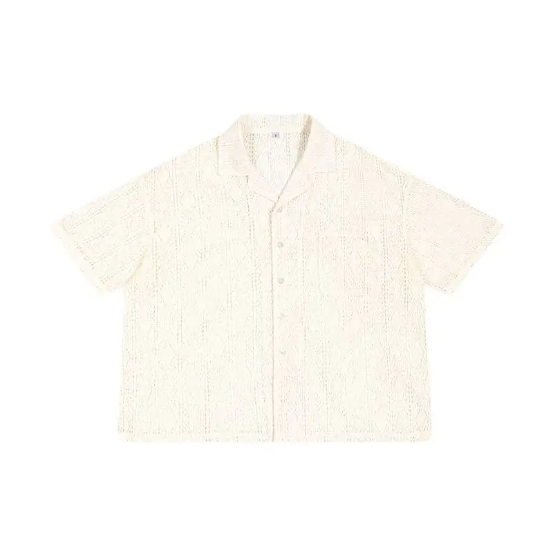 Fashion Simple Cotton Blended Fabric Shirt-0