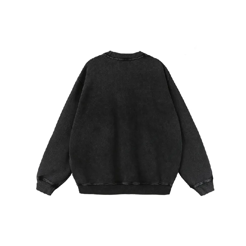 Retro Washed Loose Sweatshirt-3