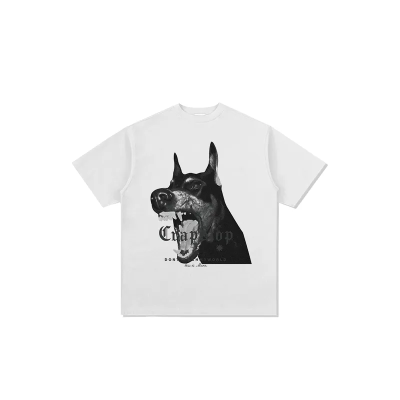 Doberman Print Trendy T Shirt-8