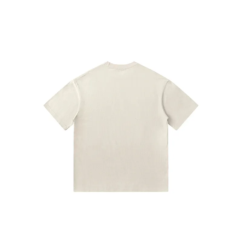 Ink Splashed Cotton T Shirt-3